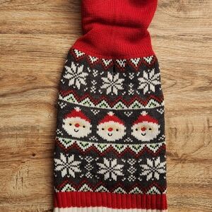 Source Unknown Festive Dog Sweater - Red and Black